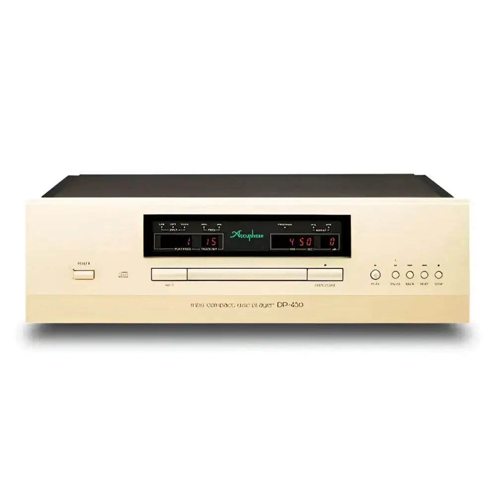 Hochwertiger champagne-goldener Accuphase DP-450 CD DAC mit vier parallelen Schaltungen