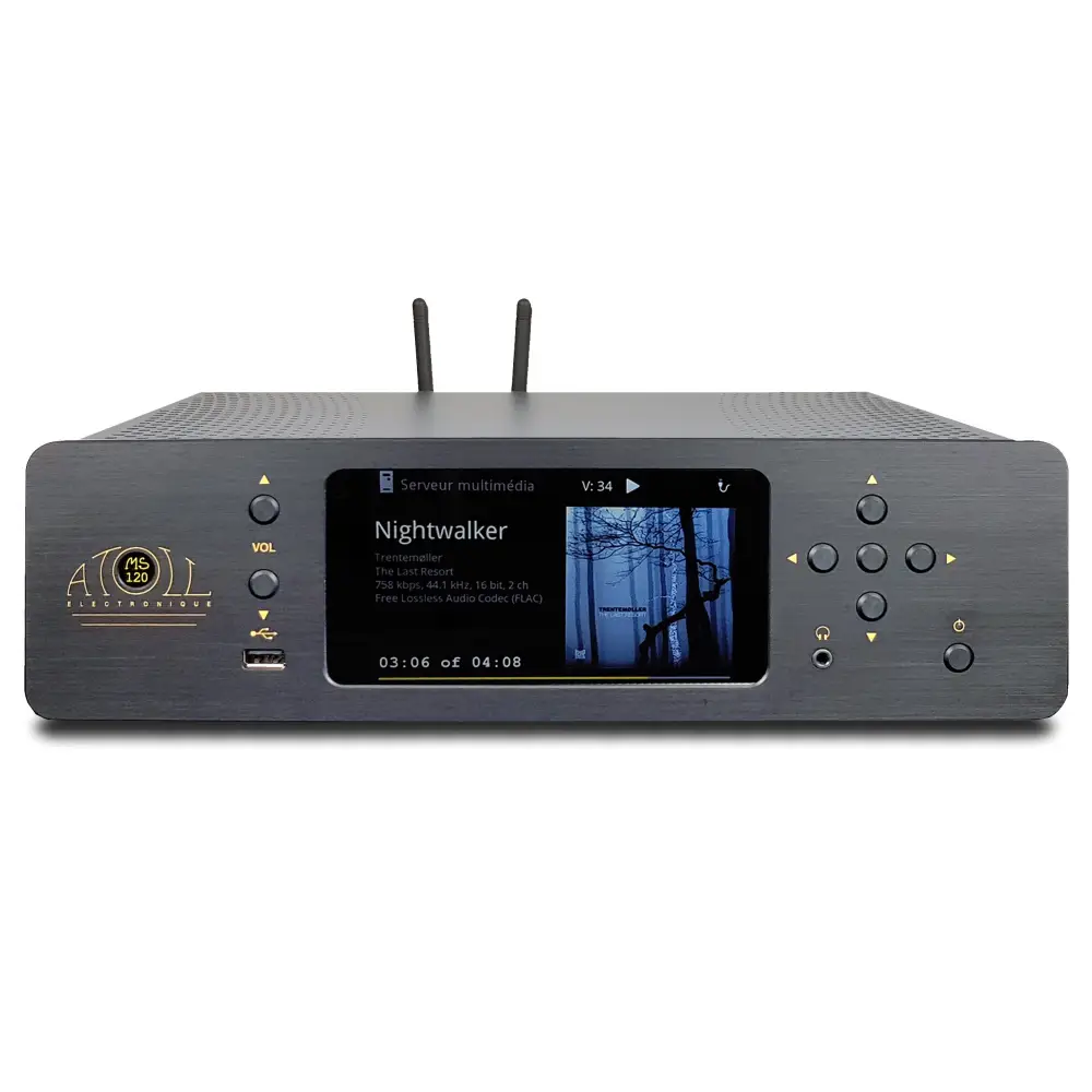 Atoll Verstärker & Netzwerkplayer Schwarz Atoll MS 120 Netzwerkplayer