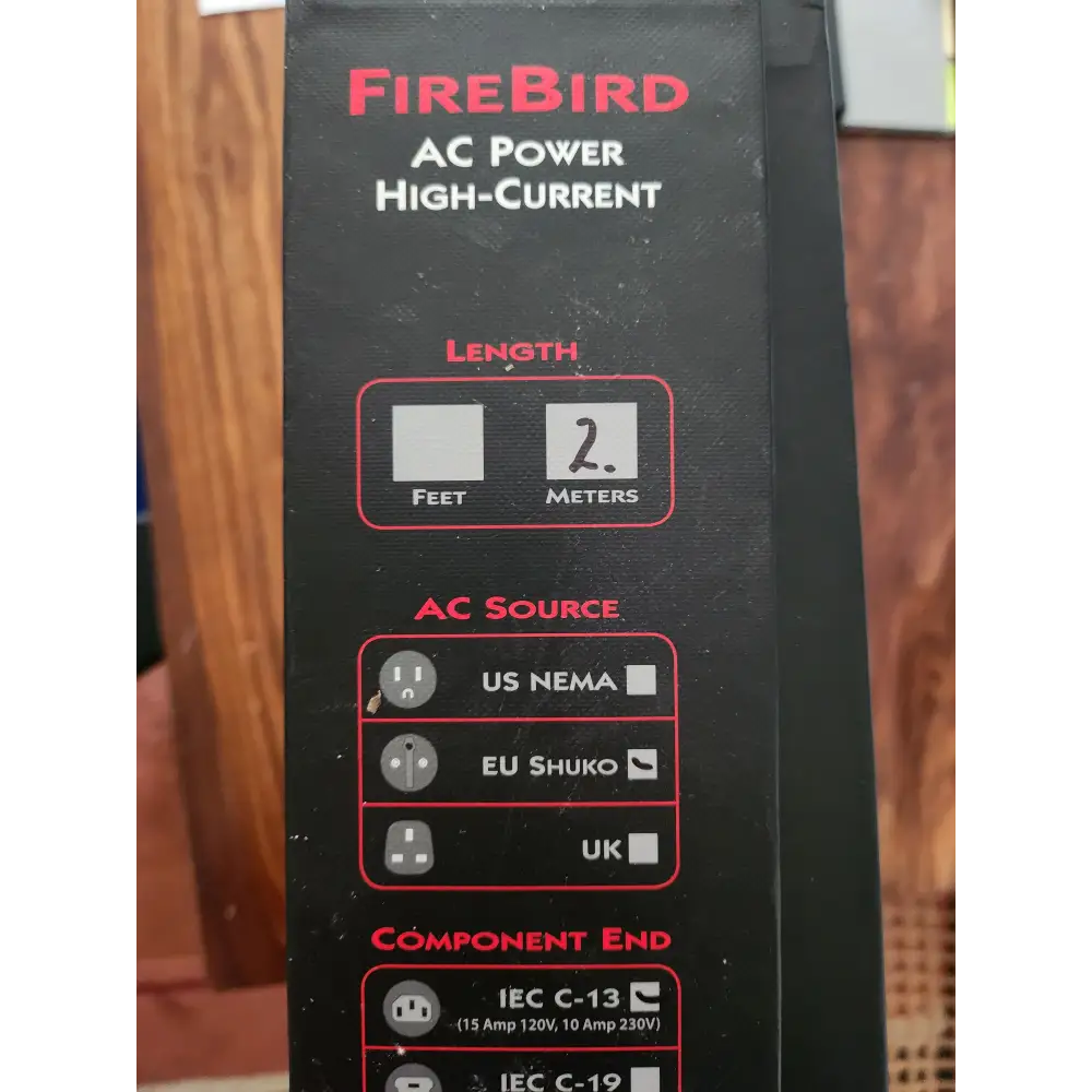 audioquest AUDIOQUEST FIREBIRD Highcurrent 2 Meter secondhand