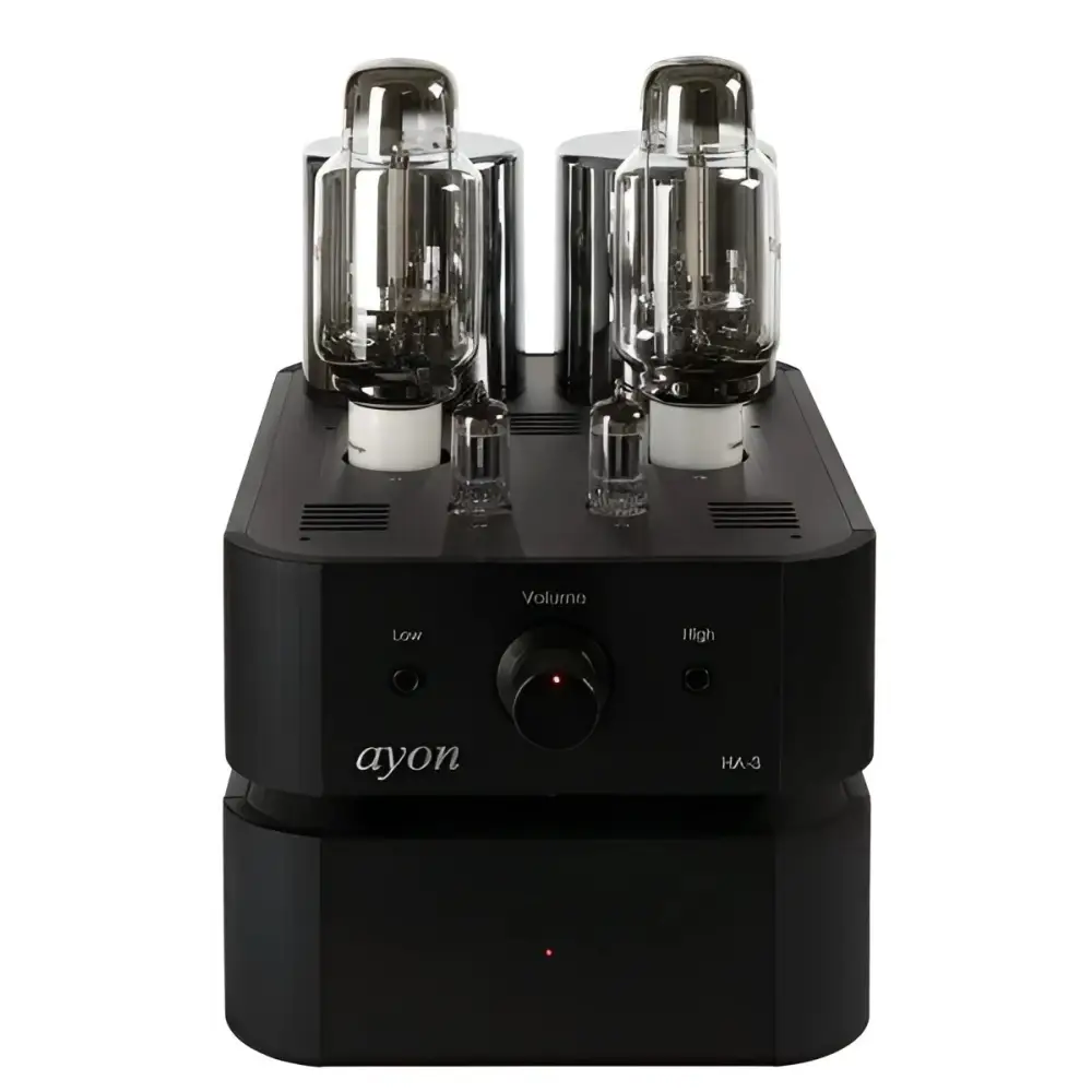 Black Vacuum Tube Verstärker Ayon HA-3 Modell 2021 mit Signalpfad und AA45 Mesh