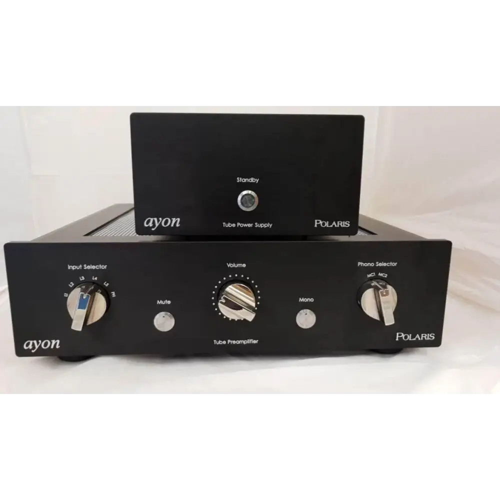 Black Ayon Polaris Line HTE Röhrenvorstufe mit externem Netzteil, gebaut für betriebsjahre