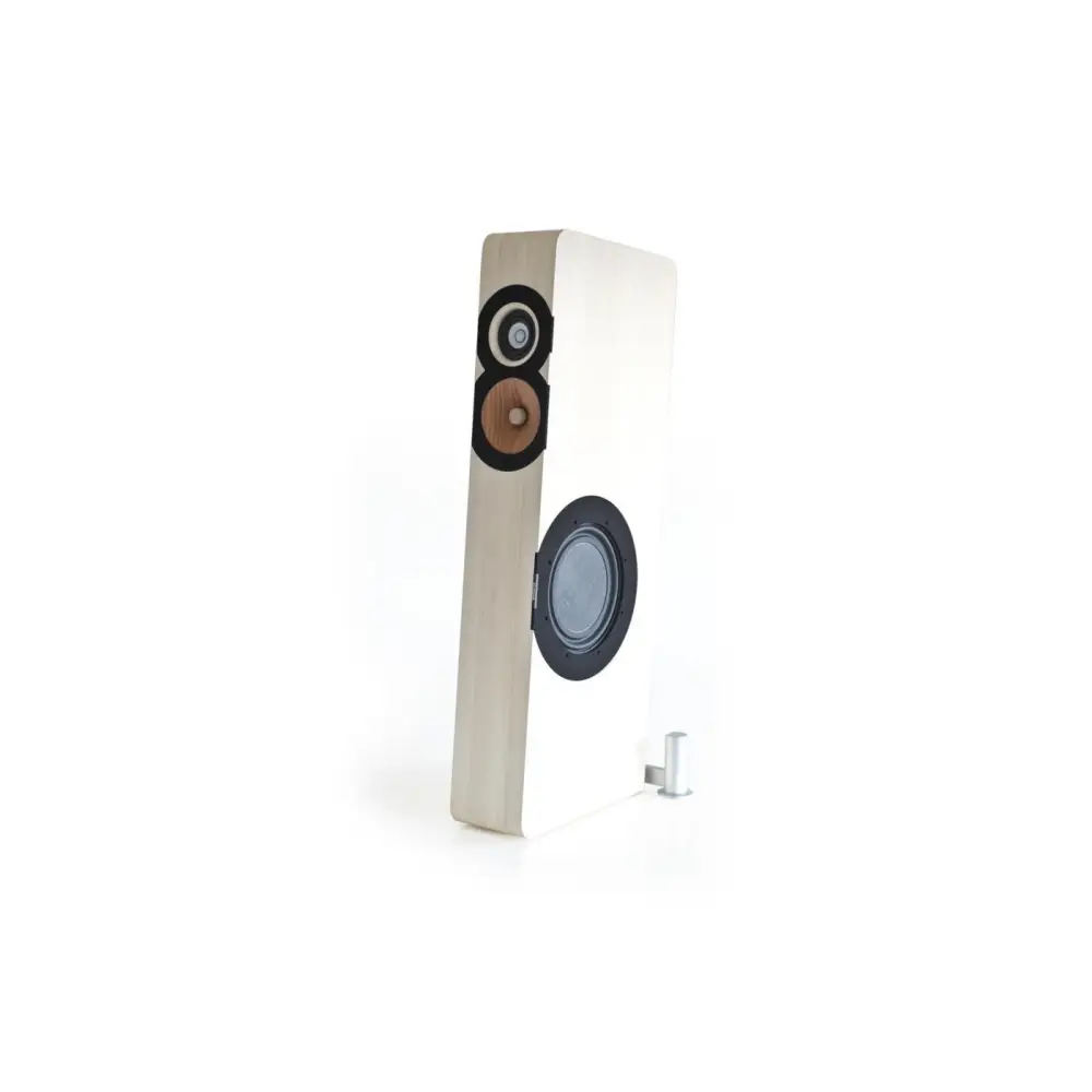 Hohes Standlautsprecher mit pass filter, electromechanical parallel resonator, drei Treiber