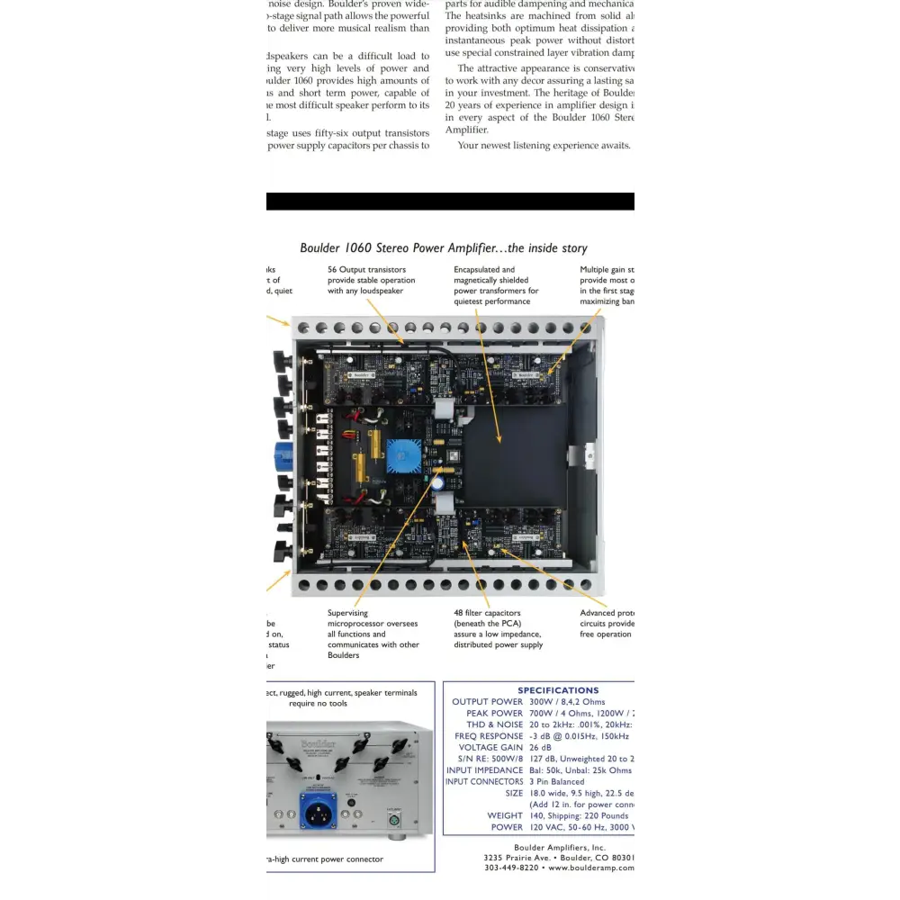 boulder Endstufe Boulder 1060