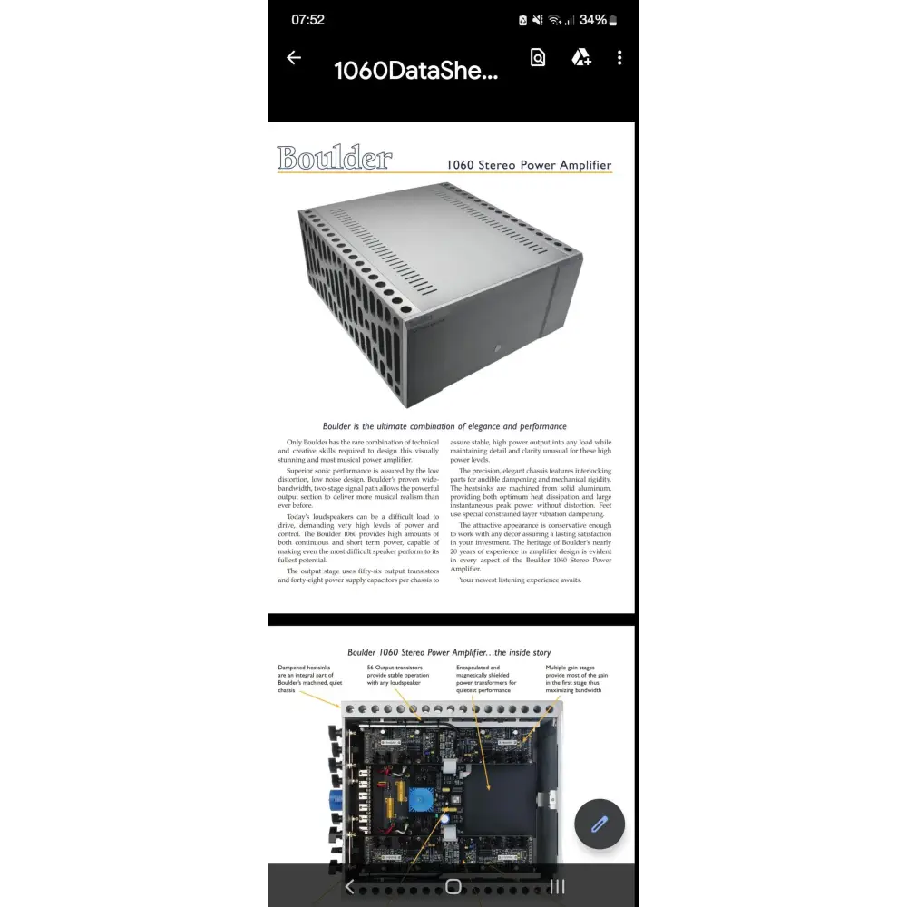 boulder Endstufe Boulder 1060