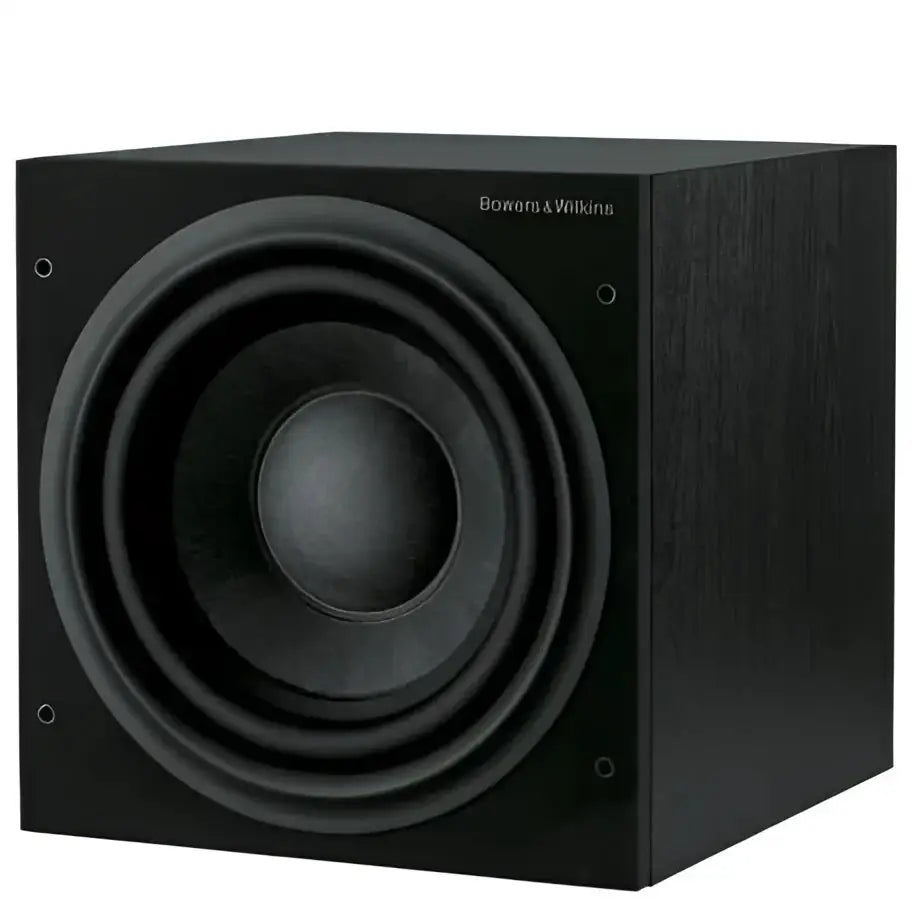 Schwarzer Subwoofer ASW610 mit großem Lautsprecher für exzellente Tieftonwiedergabe