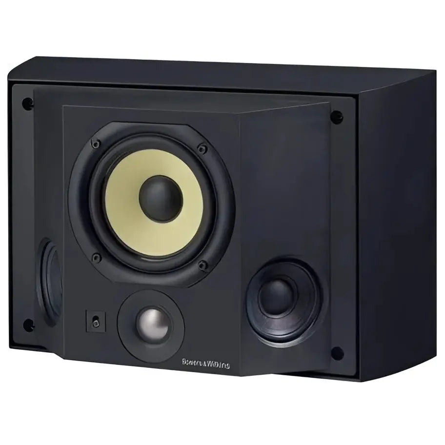 Bowers & Wilkins DS3 Wand befestigt schwarzer Lautsprecher mit gelben Treibern für besten Klang