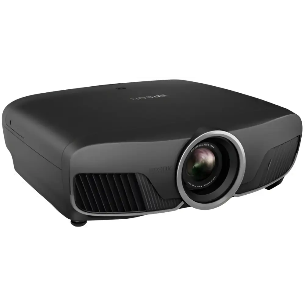 Schwarzer Epson Heimkino-Projektor mit großem Objektiv, bitte anfragen für Hifi-Angebot
