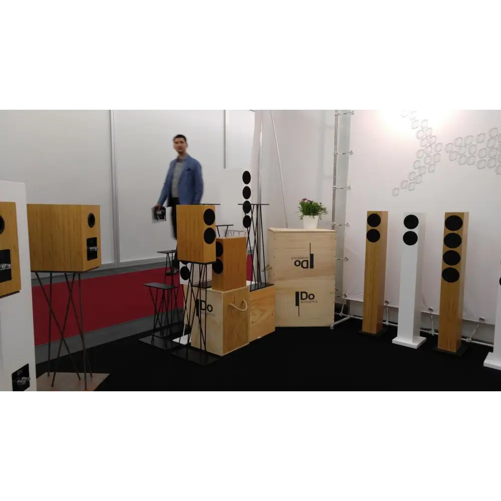 Anzeige von doacoustics handmade Lautsprechern mit bester Klangqualität auf HIGHEND München 2016