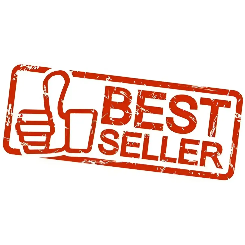 Roter Grunge-Stempel mit Daumen hoch und Best Seller für DoAcoustics 201 Wood