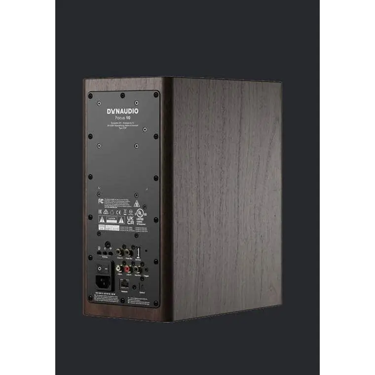 Dynaudio HIFI STEREO „Walnut Wood“ FOCUS 10 AKTIVBOXEN PAAR