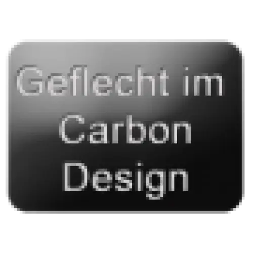 Glossy schwarzer rechteckiger Button mit abgerundeten Ecken, ideal für hochwertige Hifi