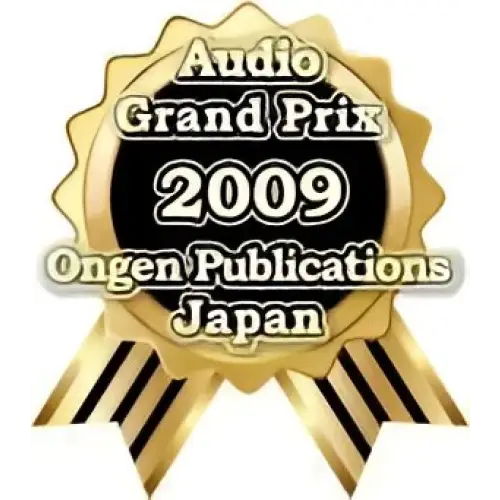 Gold Award Ribbon for Audio Grand Prix 2009 on Harmonix RF-7800 room acoustic tuning