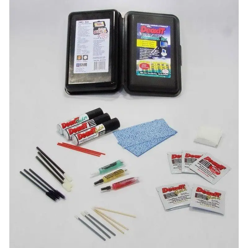 Kontaktreinigungsset Tipp Konservierungsset mit Deoxit® Gold, getränkte Reinigungstücher und mehr