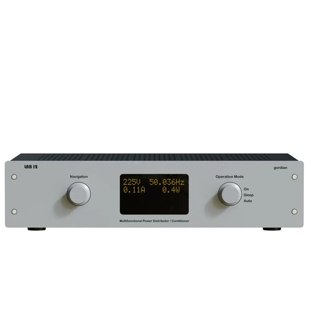 Grauer LAB12 GORDIAN intelligenter Netzfilter für Ihre Stromversorgung und Ihr System