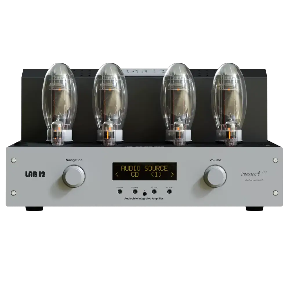 Hochwertiger LAB12 Integre4 MK2 Toroid Vollverstärker mit vier Röhren und digitalem Display