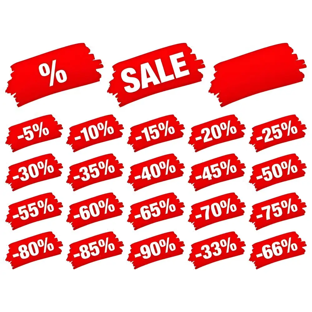 Rote Verkaufs- und Rabattetiketten auf LINN Adikt /3 Moving Magnet Tonabnehmer