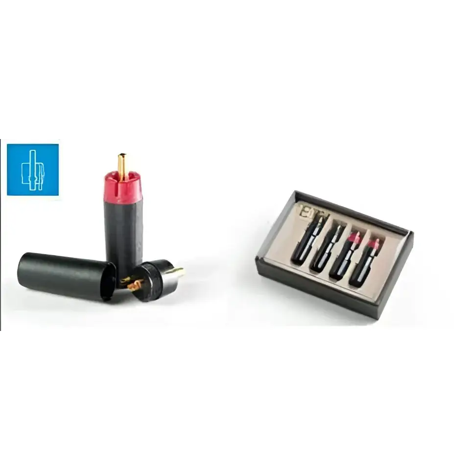 Audio interconnect connectors with Eichmann Bullet Plug für Linn Cinchkabel by HIFITEAM