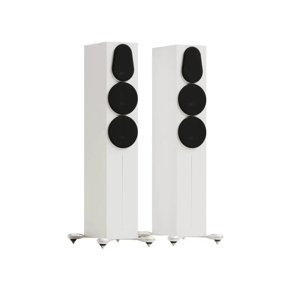 Monitor Audio Gold 300 6G Satin White mit Abdeckung