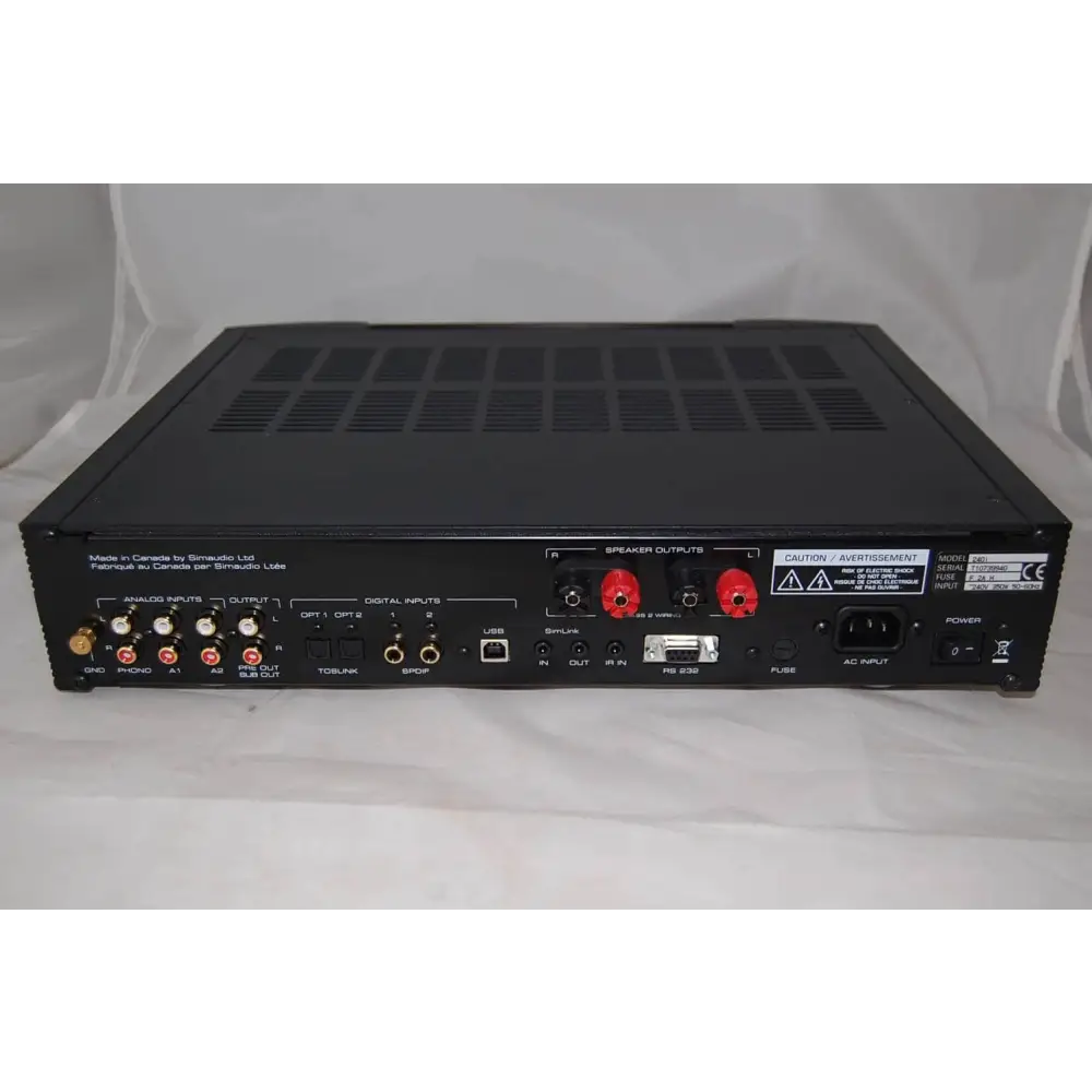 simaudio Vollverstärker Moon 240i Vollverstärker schwarz