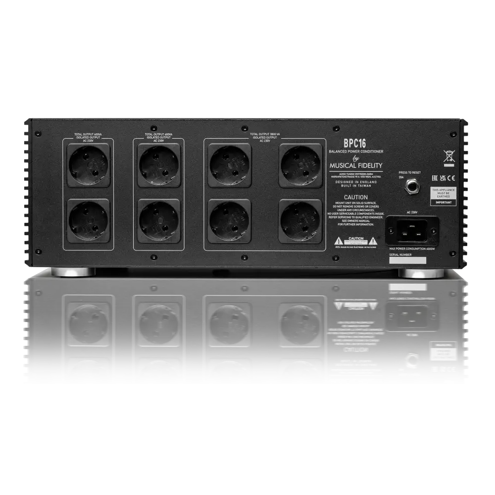 Musical Fidelity BPC16 Anschlüsse und Rückansicht