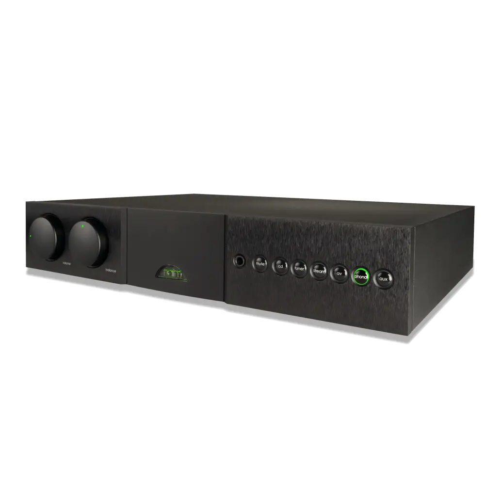 Black Audio Verstärker Naim Supernait 3 mit Kontrollelementen für besten Klang