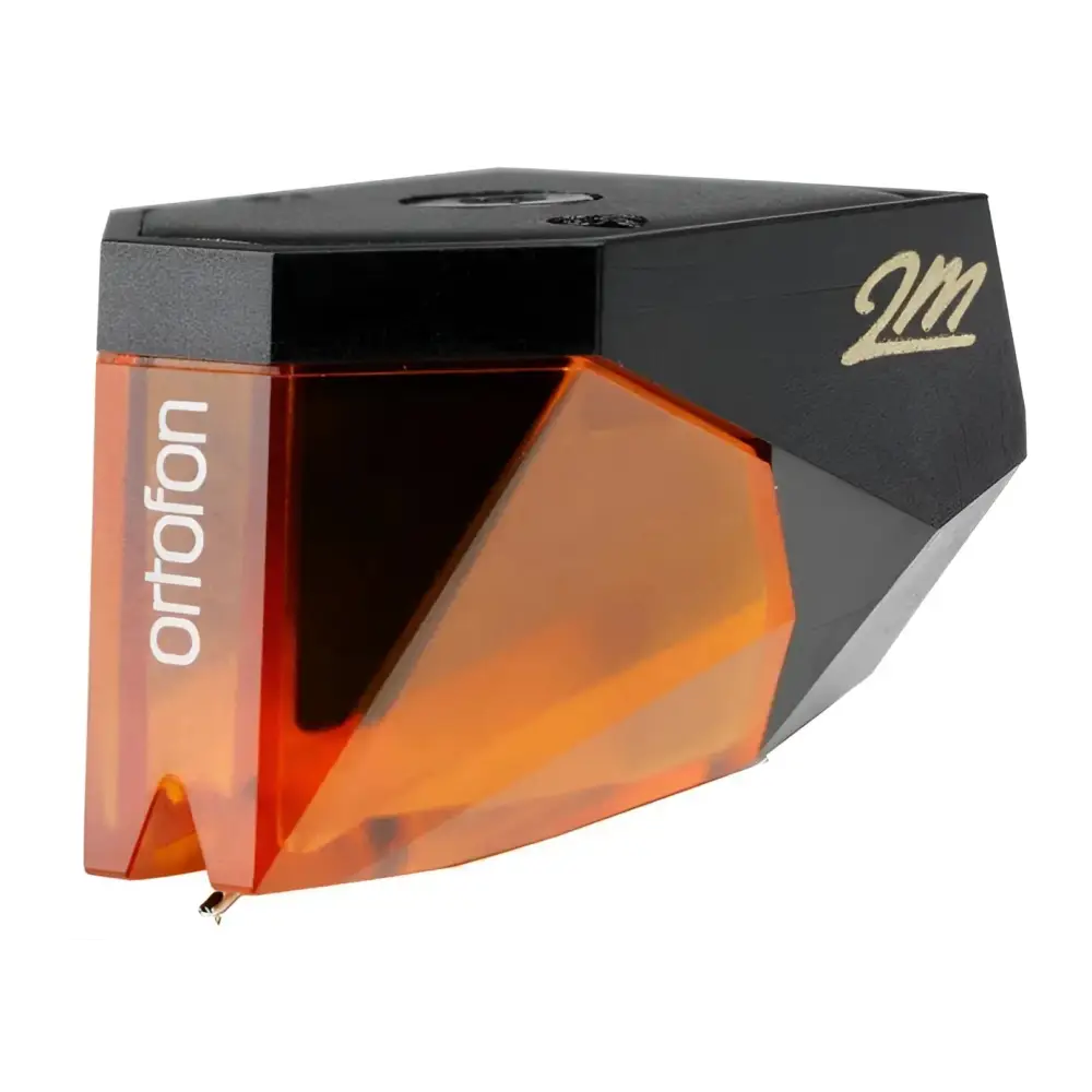 Ortofon 2M Bronze orange and black Turntable Cartridge mit Stylus für optimale Kanaltrennung