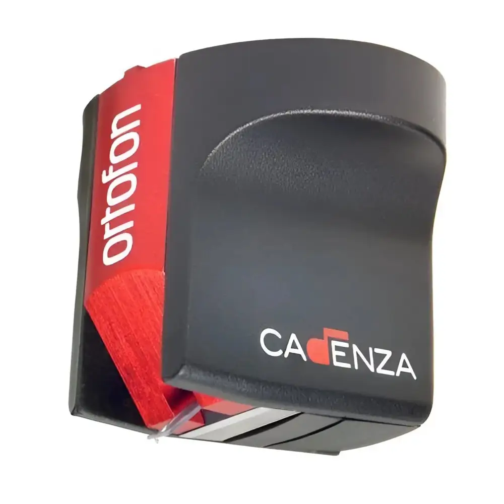Black Ortofon Cadenza Red MC Tonabnehmer mit roten Akzenten und Stylus-Reinigung