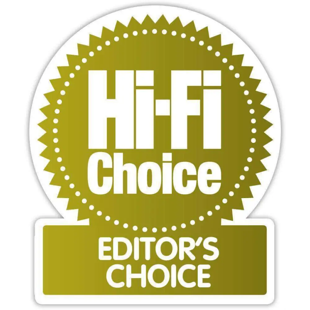 Gold und weißes Hi-Fi Choice Editor’s Choice Award Abzeichen für Planar8 mit NEO PSU