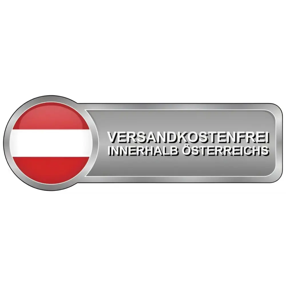 Metallisches graues Badge mit österreichischer Flagge und kostenloser Versand innerhalb Österreichs für Ortofon Quintet Bronze