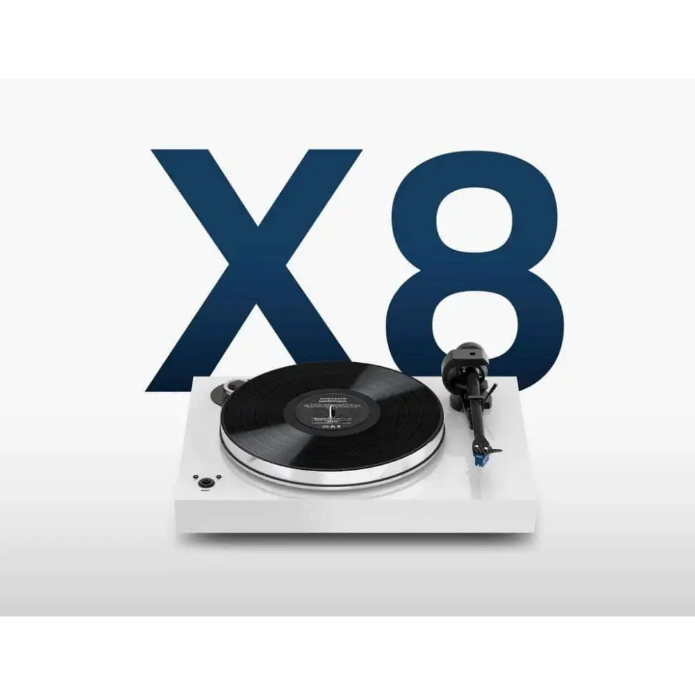 Pro-ject Audio Plattenspieler Pro-Ject Audio X8 Evo High Gloss Black Super Pack Quintet Blue