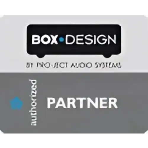 Autorisiertes Partner-Logo für Box Design bei Pro-Ject Audio Systems im Bluetooth Box S2
