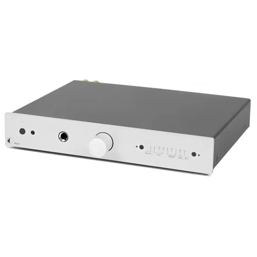 Silber und Grau Audioverstärker mit Kopfhörerbuchse, Volume, 24bit 192khz, bester Klang