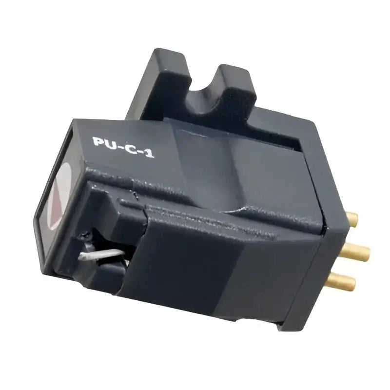 Darkgrauer Moving Coil Tonabnehmer mit Stylus und goldenen Pins für audiophile Qualität