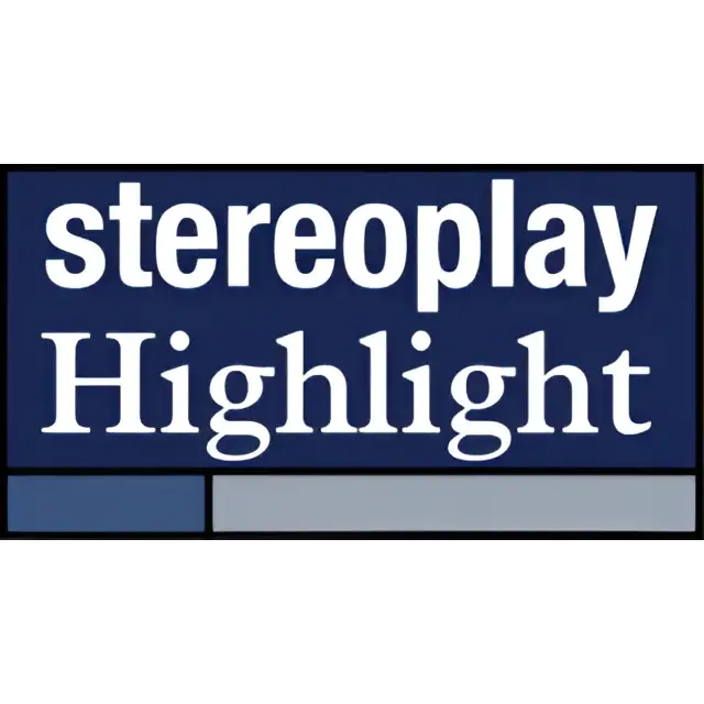 Dunkblaues Logo mit Stereoplay Highlight auf Project PreBox S2 Digital, 24bit 192kHz