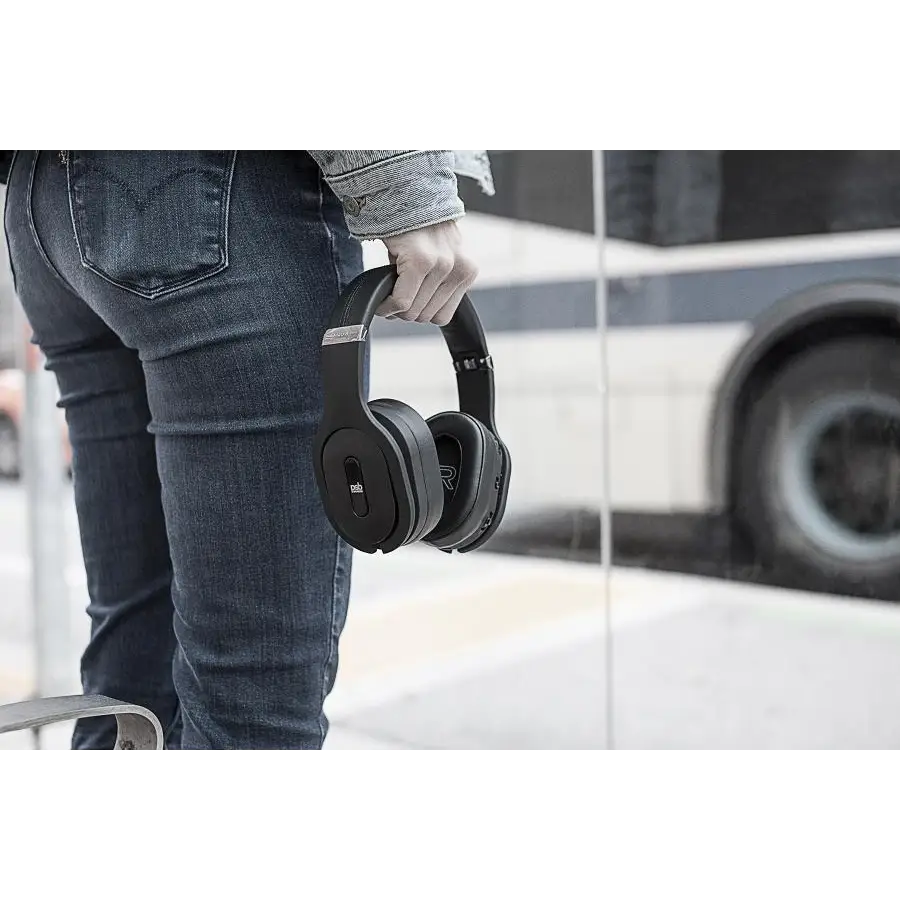 Schwarze Over-Ear-Kopfhörer mit gepolstertem Kopfband, PSB M4U8 MKII, personal sound