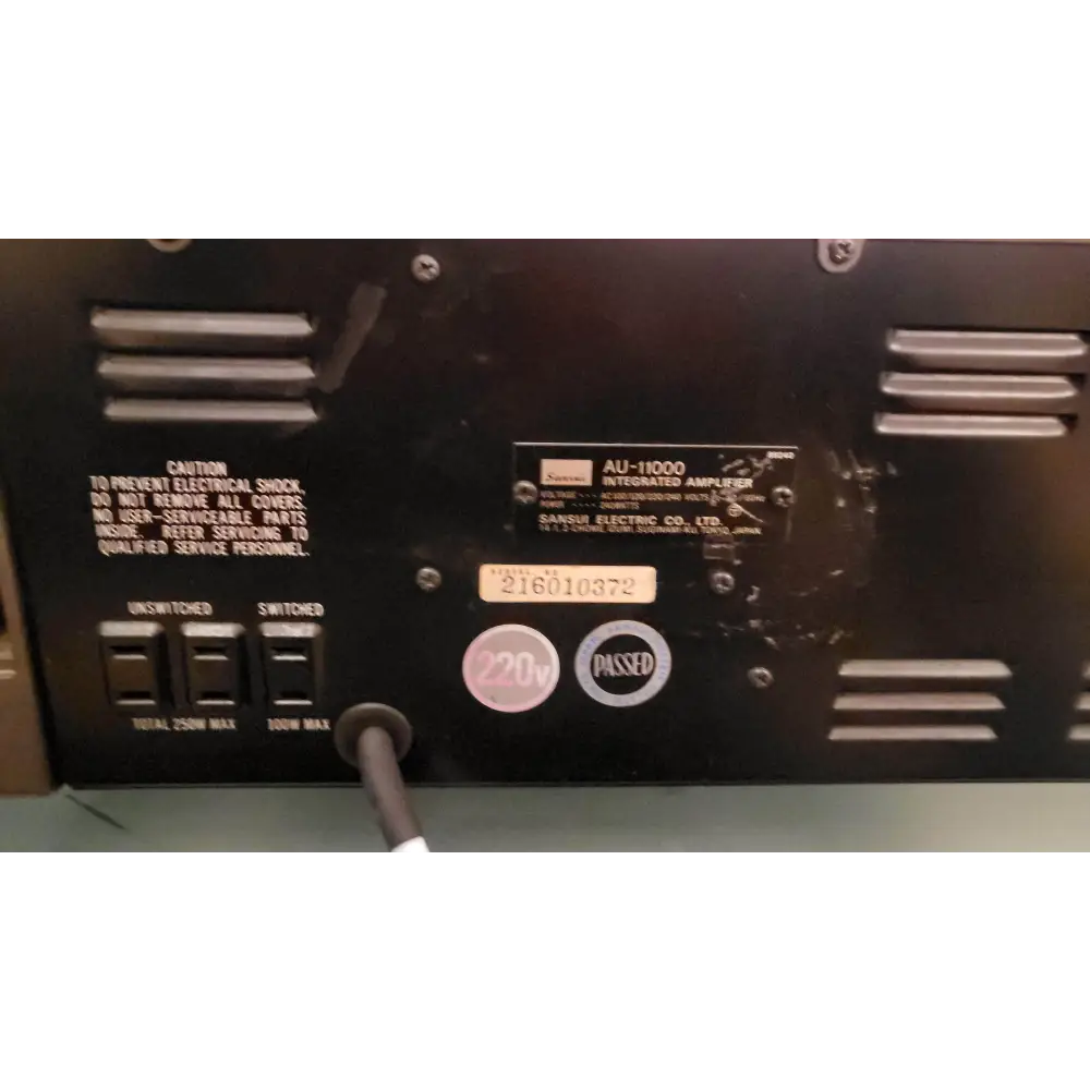sansui Verstärker & Vorverstärker Sansui AU 11000