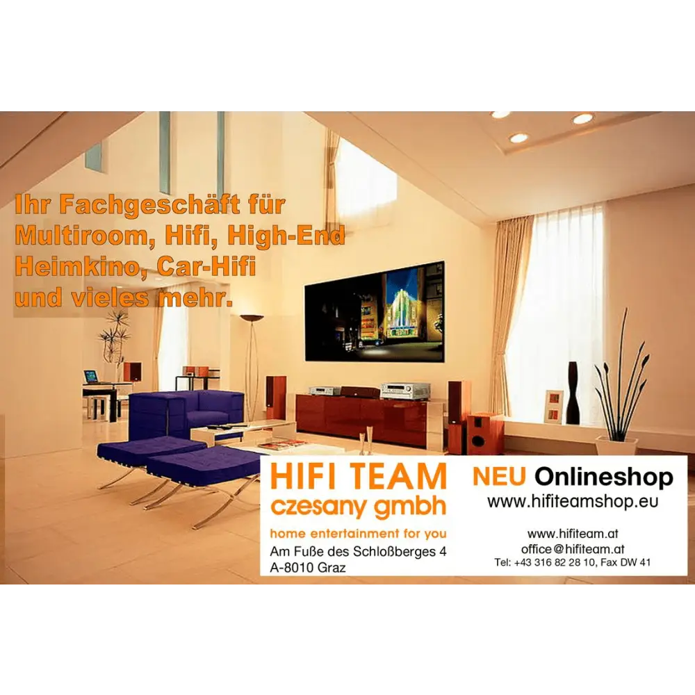 Modernes Heimkino mit Supra Lorad 1.5 MK2 Netzkabel für hochwertige Mains Cable Anwendungen