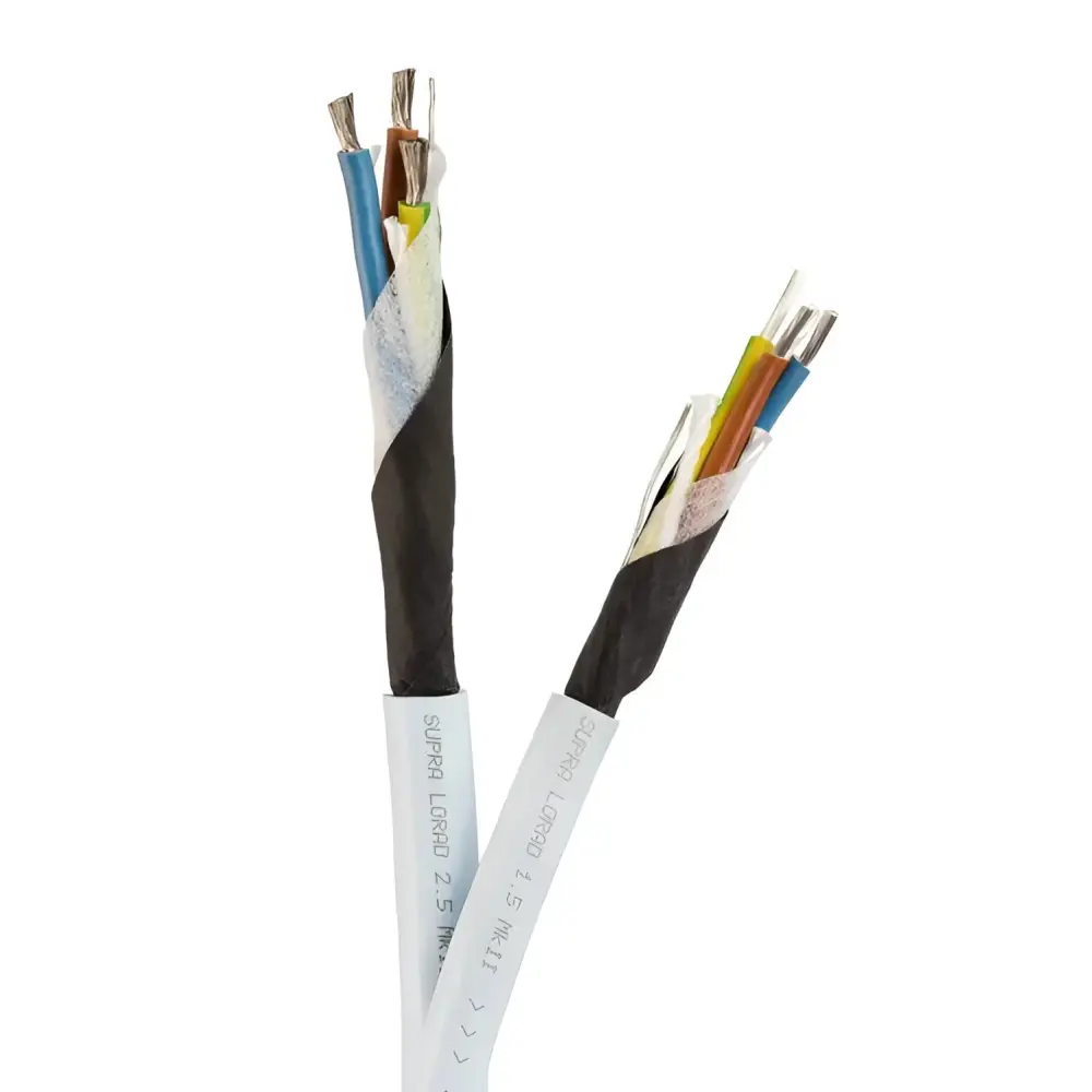 Zwei gestrippte Netzleitungen mit isolierten Drähten für Supra Lorad 1.5 MK2 Preis pro Meter