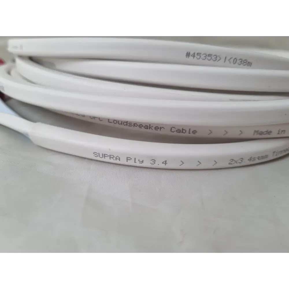 Supra kabel Supra Ply 3.4 PAARPREIS mit Bananensteckern konfektioniert