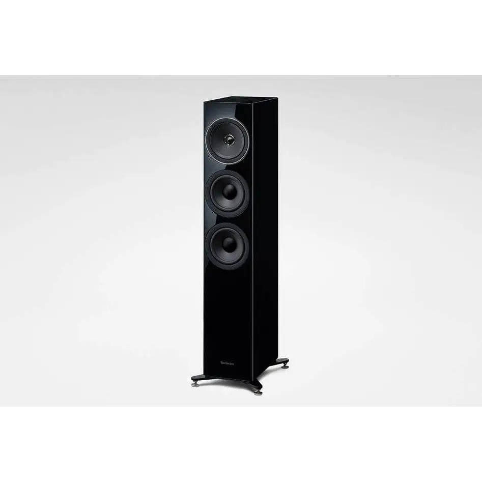 Glossy schwarzer Standlautsprecher Technics Grand Class SB-G90M2 PAAR mit perfekter räumlicher abbildung und balanced driver mounting architecture