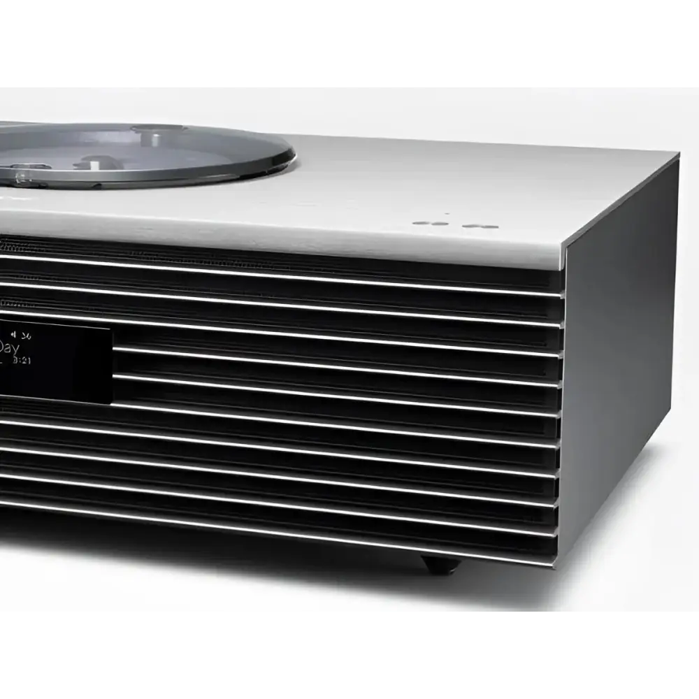 Technics Ottava SC-C70MK2 Audio Center mit Silber, Top-Loading CD und Lautsprechergitter