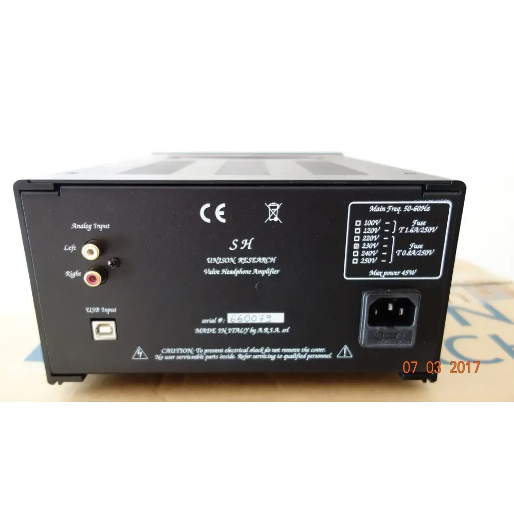 Unison Research SH Kopfhörerverstärker mit Röhrentechnologie, Entwicklung bester Verstärker