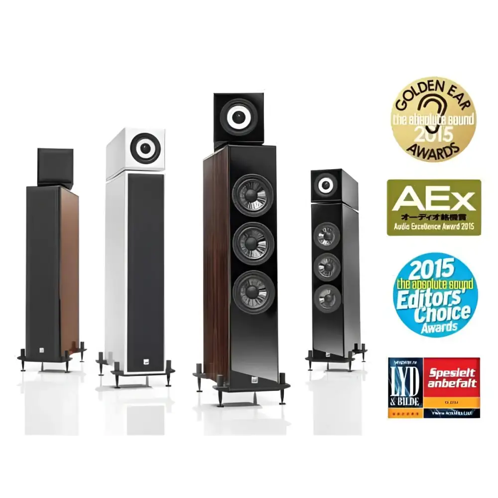 Vienna Acoustics Liszt Imperial Serie Paarpreis mit hochwertigen Standlautsprechern, Midrange und Bass