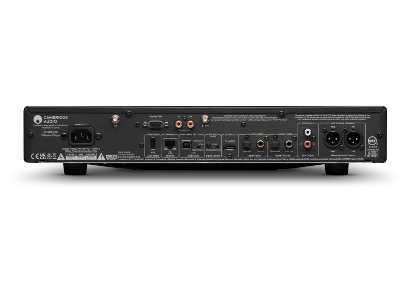 Cambridge Audio CXN100 SE Black – Rückseite mit Anschlüssen