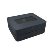 Dark Gray digitales Musikgerät mit klarem Top-Panel, ideal zum platzsparenden MP3-Streaming