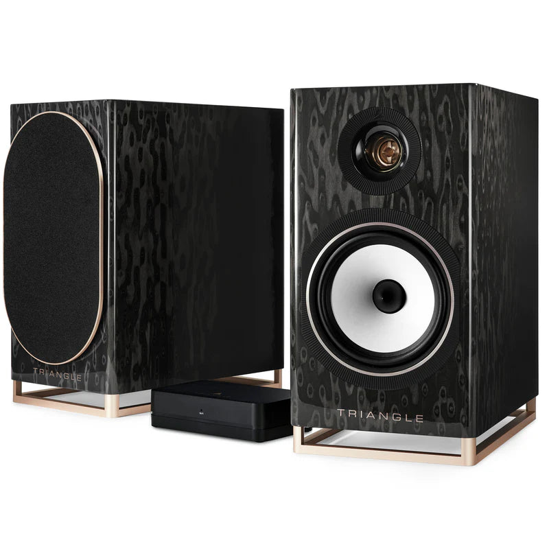 Triangle Bluetooth Lautsprecher Schwarzer Stern TRIANGLE CAPELLA AKTIVSYSTEM komplett Paar