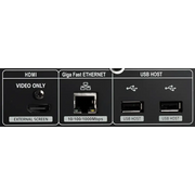 Rückseite des Cocktailaudio X40 Musikservers mit HDMI, Ethernet und USB-Ports