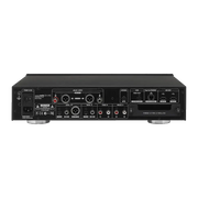 Rückseite des schwarzen Cocktailaudio X40 Musikservers mit Abtastrate HDMI und Anschlüssen