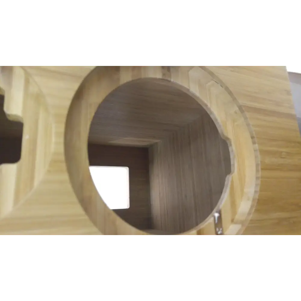 Do Acoustics handmade Holzgehäuse mit großem Kreis- und rechteckigem Ausschnitt für beste Klangauswahl