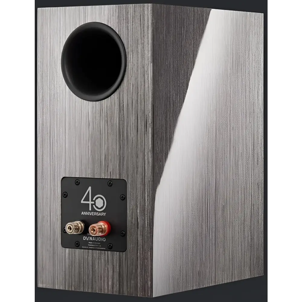 Rückansicht des Dynaudio Special Forty Lautsprechers mit Bassport und Anschlussklemmen